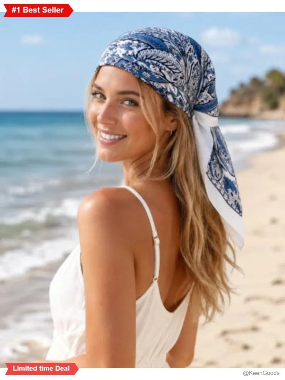 Polyester Square Scarf 27.5in Hair Neck Wrap Bandana Bag Accessory